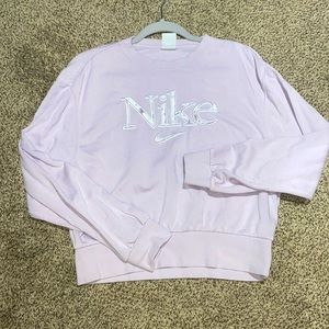 Nike Cropped Lavender Sweatshirt